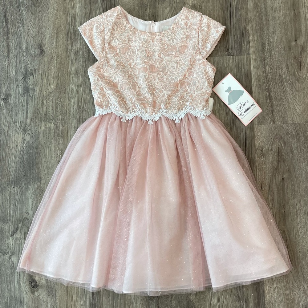 Rare Editions Girls 10 Blush Formal Dress NWT